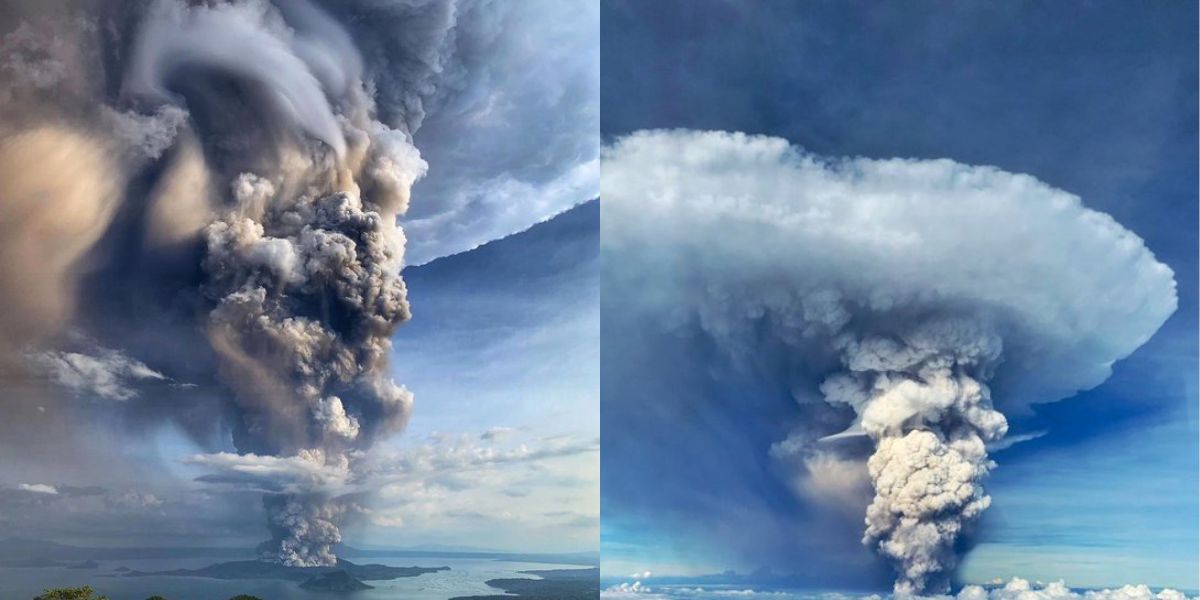 Volcanic eruption in Philippines